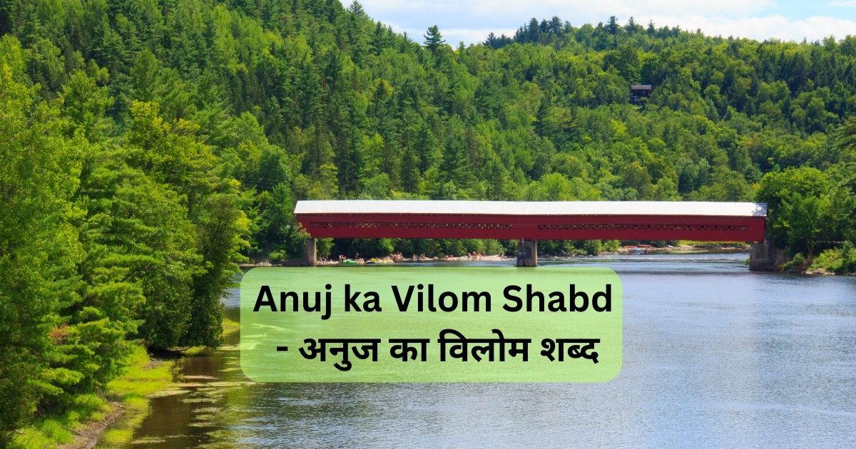 Anuj ka Vilom Shabd - अनुज का विलोम शब्द